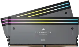 Комплект памяти CORSAIR Dominator Titanium 32 ГБ (2x16 ГБ) DDR5 RGB для настольных ПК, скорость памяти 6000 МГц, задержка CL30 CAS, напряжение памяти