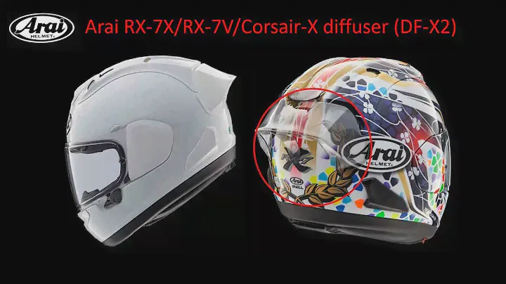 Задний диффузор Arai RX-7X/RX-7V/Corsair-X