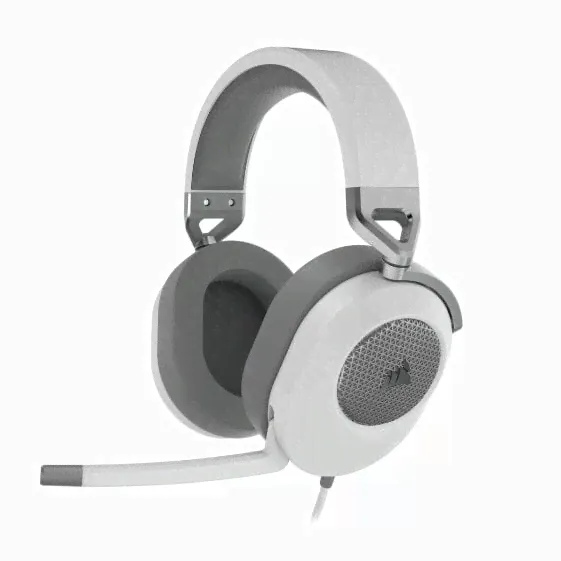 Наушники с микрофоном Corsair HS65 SURROUND Белые для геймеров от Corsair-0