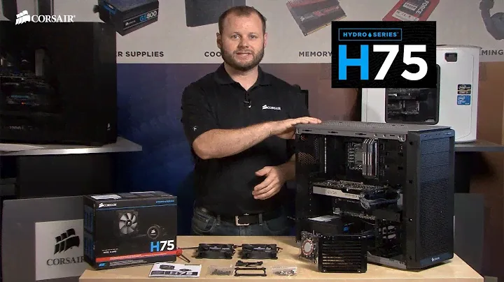 Установка системы водяного охлаждения Corsair Hydro Series H75 Liquid CPU Cooler