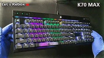 Corsair K70 MAX Unboxing and Sound Test - ASMR