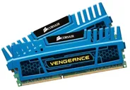 Оперативная память Corsair CMZ8GX3M2A1600C9B Vengeance 8GB Arbeitsspeicher ((2x4GB) DDR3 1600 Mhz CL9 XMP) blau