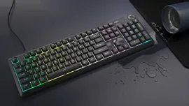 Corsair K55 CORE RGB gaming keyboard is full-size and glows with stunning light effects