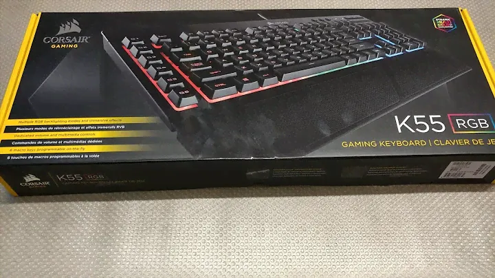 Corsair K55 RGB Box Opening (Membrane)